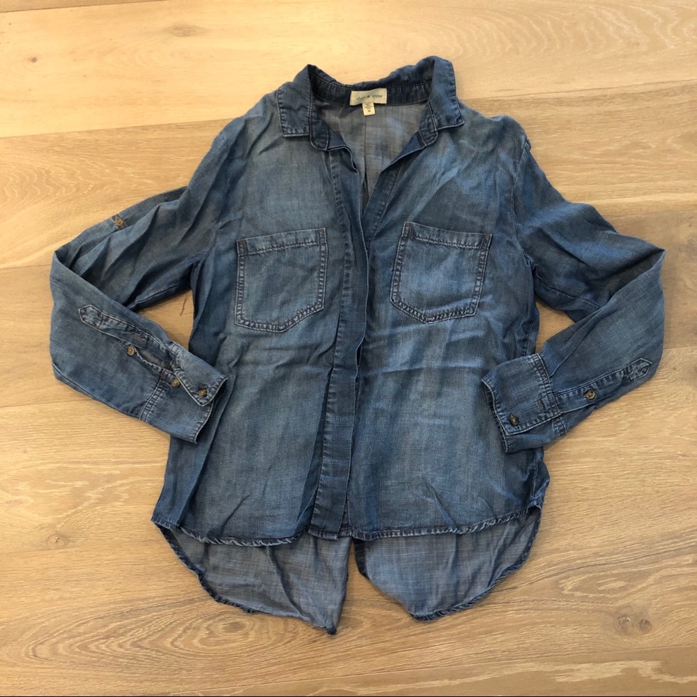 cloth & stone chambray button down top